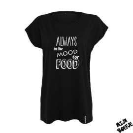 Ouder t-shirt Always in the mood for food