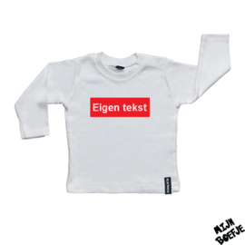 Baby t-shirt Eigen tekst