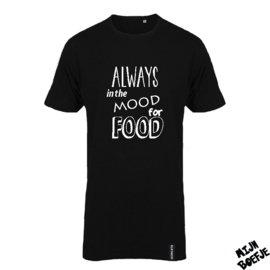 Ouder t-shirt Always in the mood for food