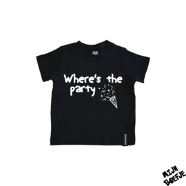 Baby t-shirt Where's the party