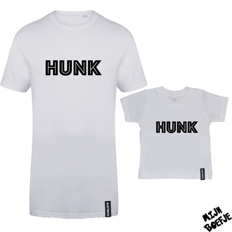 Ouder & kind/baby t-shirt HUNK