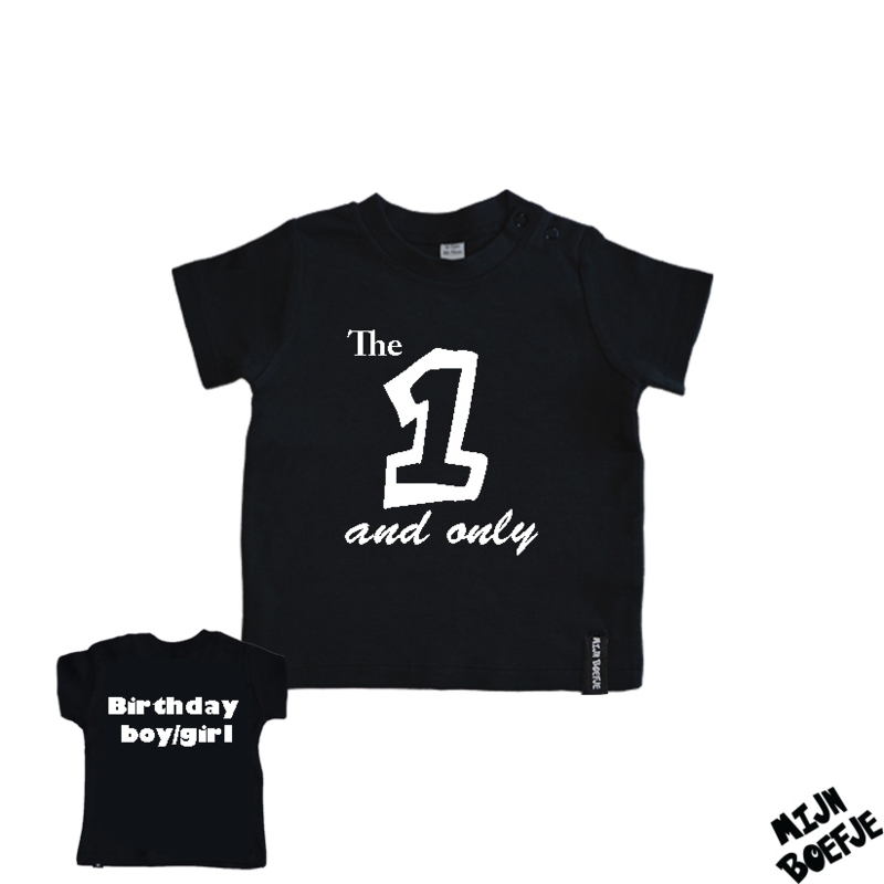 Verwonderend Baby t-shirt The 1 and only - Birthday boy/girl | • Shirtjes QG-01