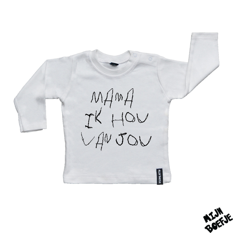 Baby t-shirt Mama ik hou van jou