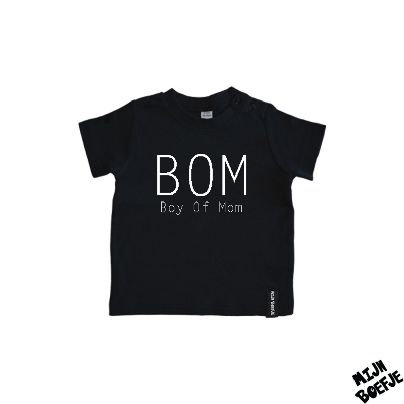 Baby t-shirt BOM Boy Of Mom