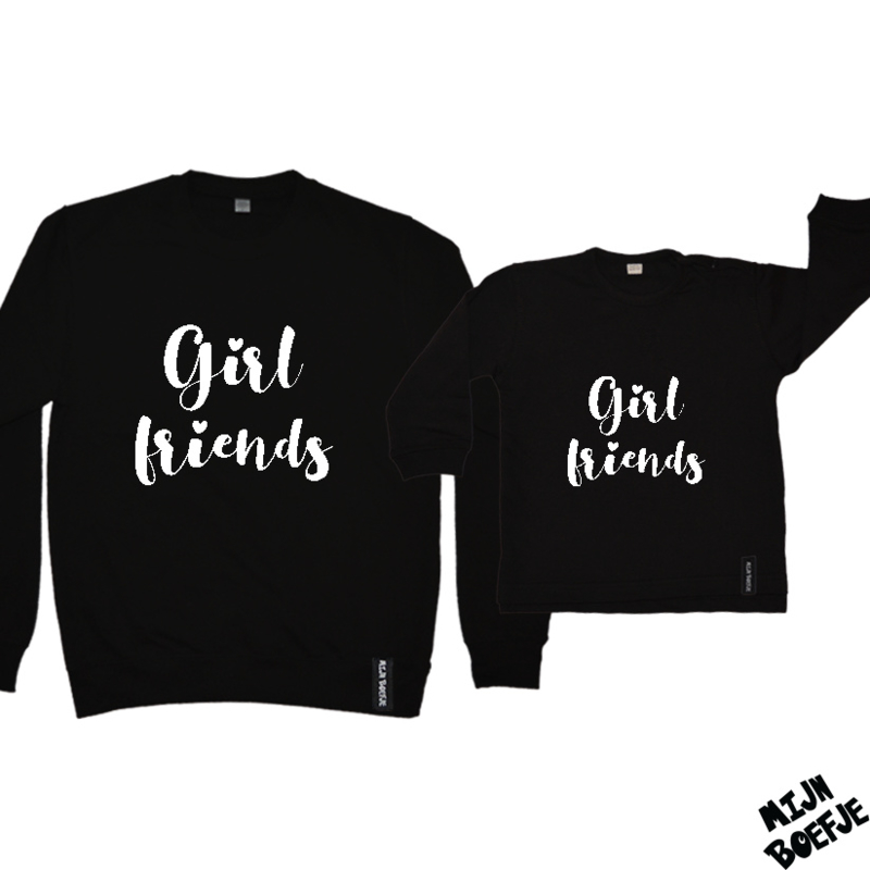 Moeder & kind/baby sweaters Girlfriends