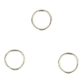 Ringen 10mm binnenmaat zilver