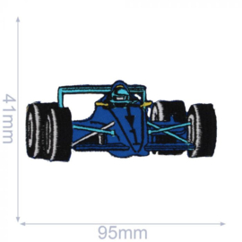 HKM APPLICATIE RACEWAGEN 95X41MM BLAUW