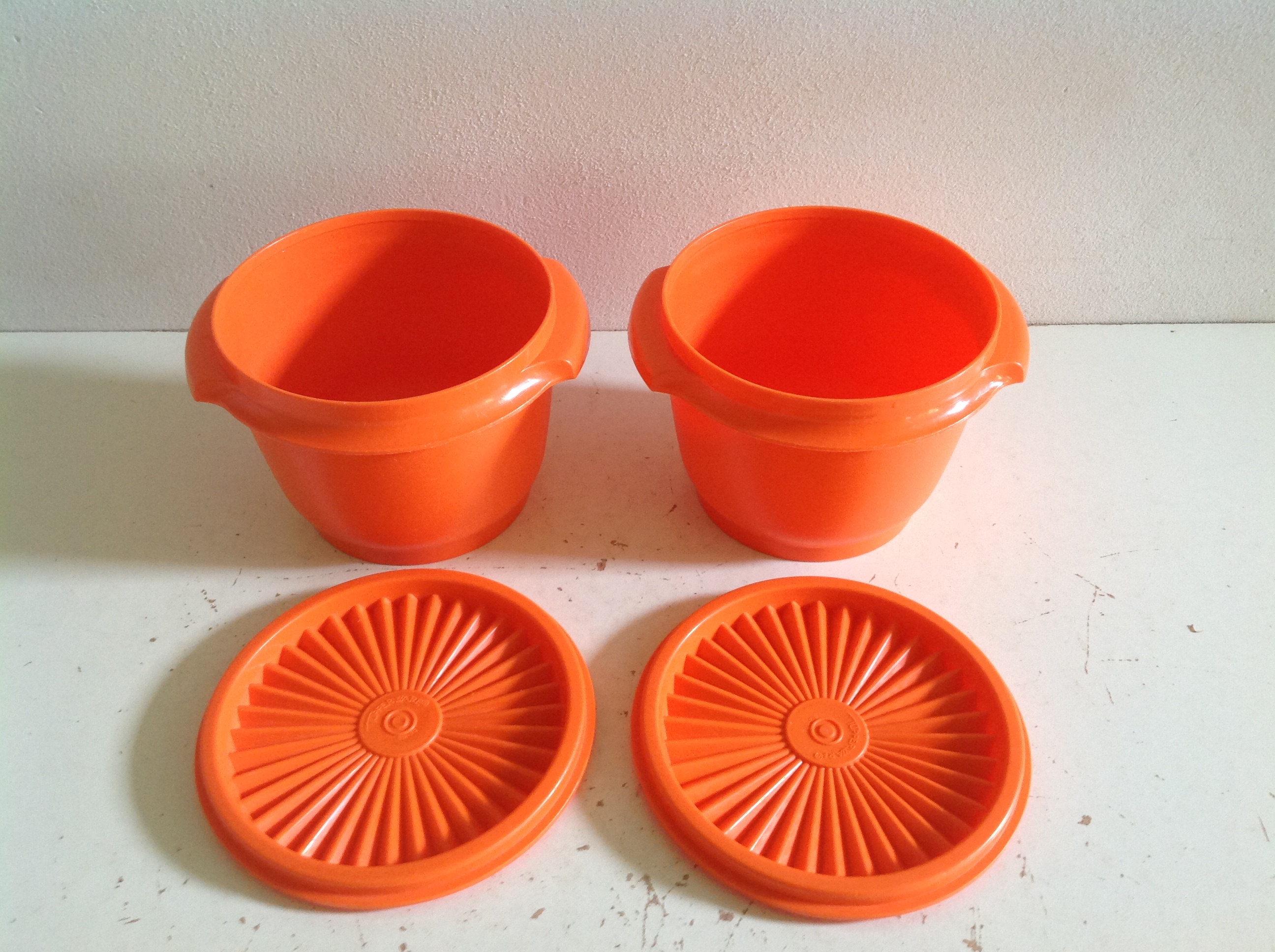 Tupperware bakje.