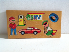 Inlegpuzzel. Garage.
