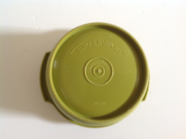 Tupperware bakje. Olijfgroen