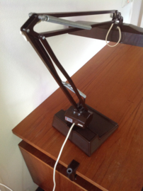 Grote bureau-/werklamp. XL. 70-/80's.