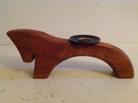 Set houten design kandelaars. Zweeds.