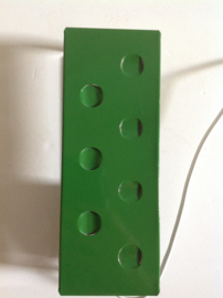 Bed- leeslampje. Groen.