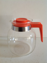 Theepot. Oranje. 70’s.