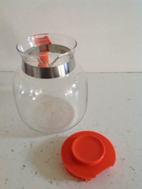 Theepot. Oranje. 70’s.