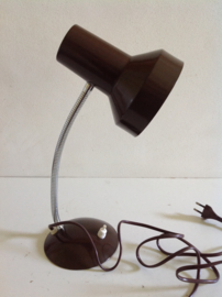 Bureaulamp. Bruin. Eind 70-/80er jaren.