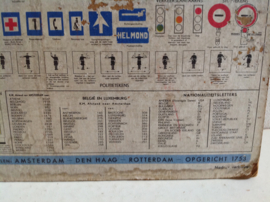 Afstand tabel kaart. Douwe Egberts.