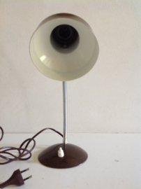 Bureaulamp. Bruin. Eind 70-/80er jaren.