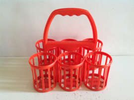 Flessenrek / drager. Rood.
