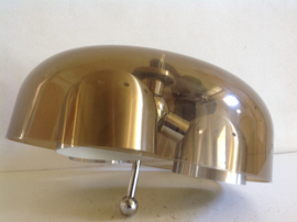 Unieke design hanglamp.  Plexiglas geborsteld aluminium. 70’s.