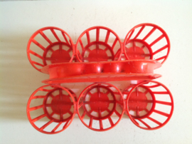 Flessenrek / drager. Rood.