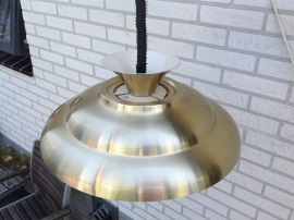 Aluminium schalen lamp. 70-er jaren (1973). Dijkstra. Space Age.