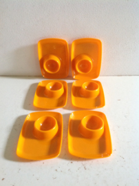 Set van 6 Eierdopjes.
