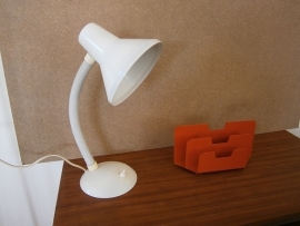 Bureaulamp. Wit.