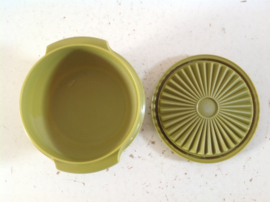 Tupperware bakje. Olijfgroen