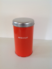 Brabantia Beschuitblik Oranje. 70’s.