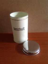 Beschuitblik. Brabantia. Wit