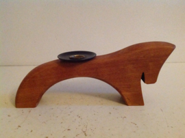 Houten design kandelaar. Zweeds.