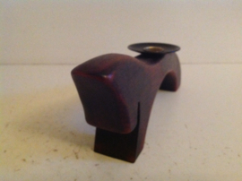 Set houten design kandelaars. Zweeds.