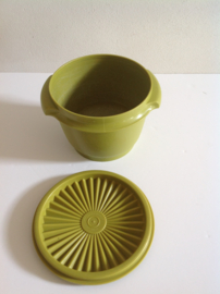 Tupperware bakje. Olijfgroen