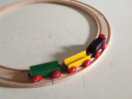 Basisset trein en rails. BRIO.
