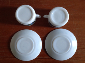 Kop en schotel. Arcopal. Lotus.