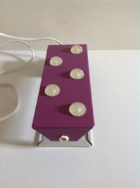 Bed- leeslampje. Sterretjes. Paars.