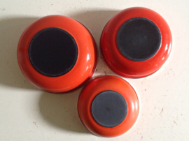 Set emaille schaaltjes.