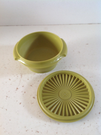 Tupperware bakje. Olijfgroen