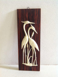 Reiger in riet. Decoratie