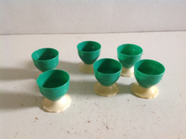 Set van 6 Eierdopjes.