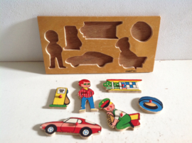 Inlegpuzzel. Garage.