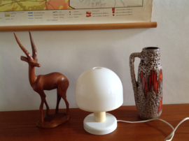 Champignon lamp. Wit.