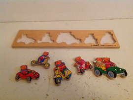Inlegpuzzel. Beren / vervoer.