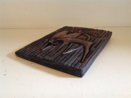 Wanddecoratie. Steenbokken.