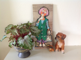 Wanddecoratie. Clown. Jaren 60/70.