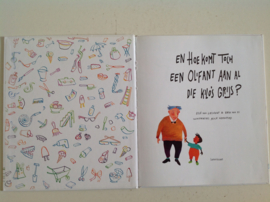 Kinderboek. Olifant kilo’s grijs.