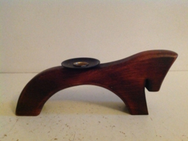 Set houten design kandelaars. Zweeds.