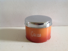 Cacaoblik. Oud oranje.