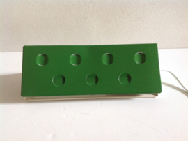Bed- leeslampje. Groen.